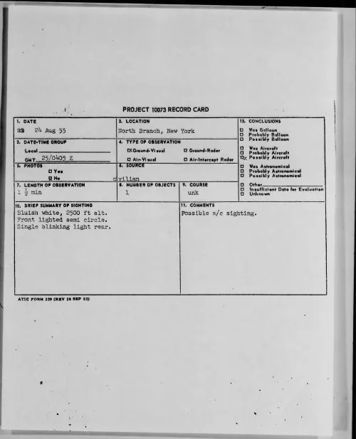 First page of 1955.08 - 6972260 - North Branch, New York