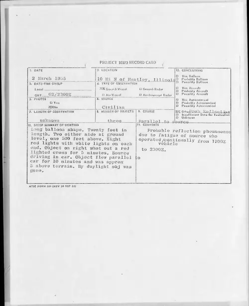 First page of 1955.03 - 6970159 - 10 Mi N of Huntley, Illinois