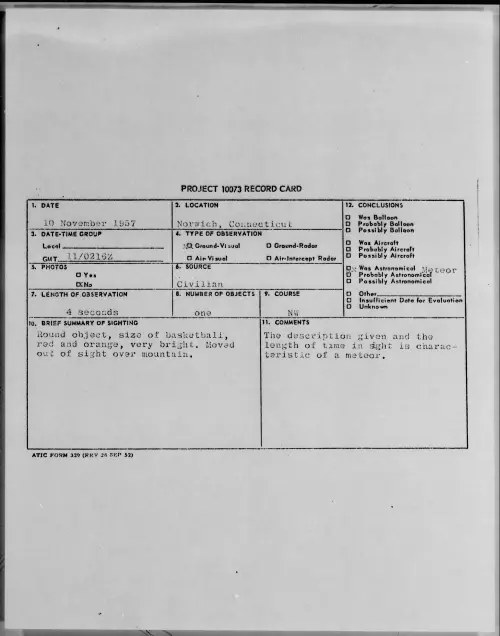First page of 1957.11 - 6782569 - Norwich, Connecticut
