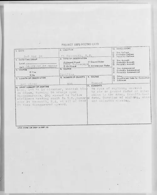 First page of 1958.03 - 6963396 - Ft Monmouth, N.J