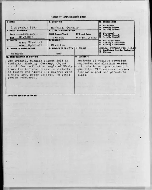 First page of 1957.12 - 6965359 - Hamburg, Germany