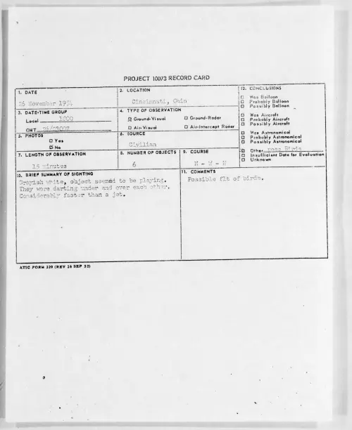 First page of 1954.11 - 6961207 - Cincinnati, Ohio