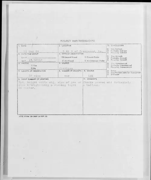 First page of 1958.03 - 6964158 - 5 Mi W of Greenwood, La