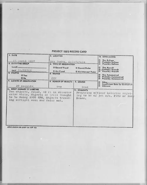 First page of 1957.04 - 6788879 - San Pedro, California