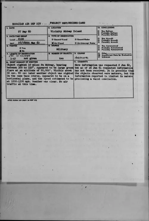 First page of 1960.05 - 7812760 - Vicinity Midway Island