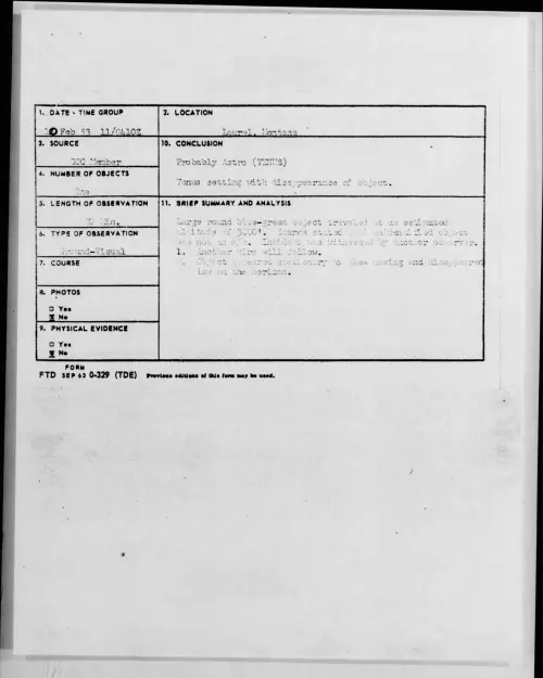 First page of 1953.02 - 9551792 - Laurel, Montana