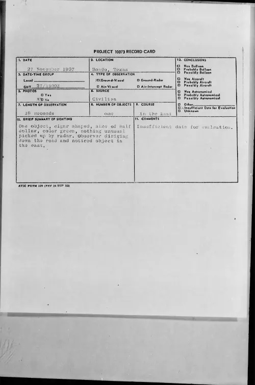 First page of 1957.11 - 6964400 - Hondo, Texas