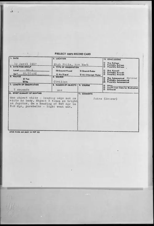 First page of 1957.04 - 6788334 - High Falls, New York