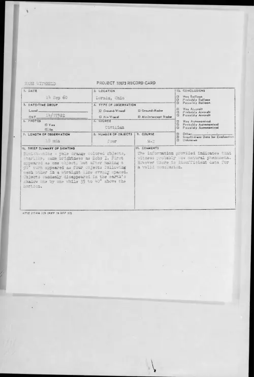 First page of 1960.09 - 8227880 - Lorain, Ohio