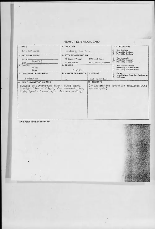 First page of 1954.07 - 8714836 - Newburg, New York