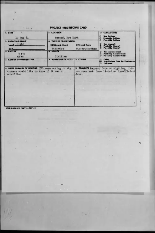 First page of 1961.08 - 8299043 - Roscoe, New York