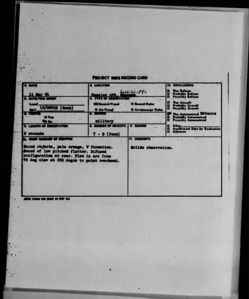 First page of 1954.03 - 6780796 - Keesler AFB, Mississippi