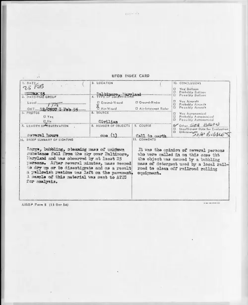 First page of 1955.02 - 6969919 - Baltimore, Maryland