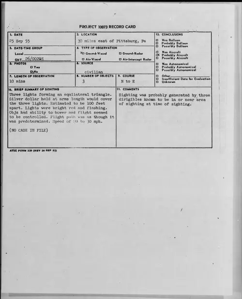 First page of 1955.09 - 7339461 - 30 Miles East Of Pittsburg, Pa
