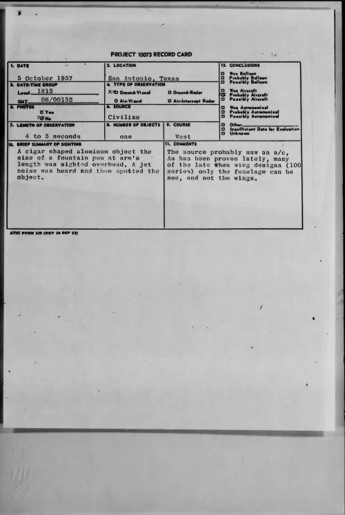 First page of 1957.10 - 6970782 - San Antonio, Texas
