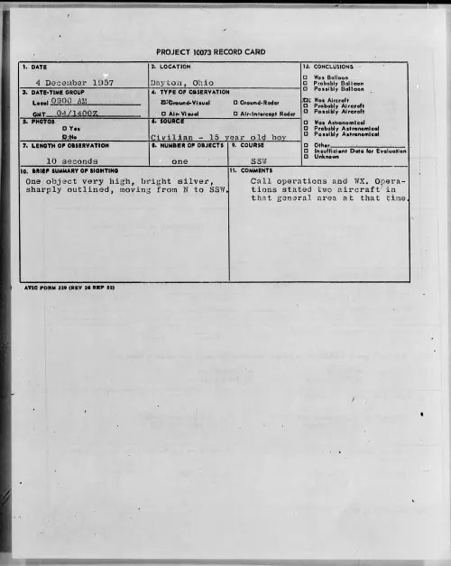 First page of 1957.12 - 6967220 - Dayton, Ohio