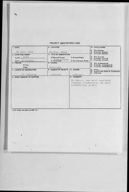 First page of 1957.07 - 6962962 - Dayton, Ohio