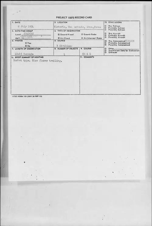 First page of 1954.07 - 8714596 - Victoria, San Antonio, Edna, Texas