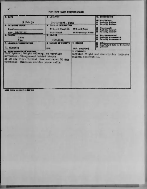 First page of 1954.02 - 6779987 - Bridgeport, Conn