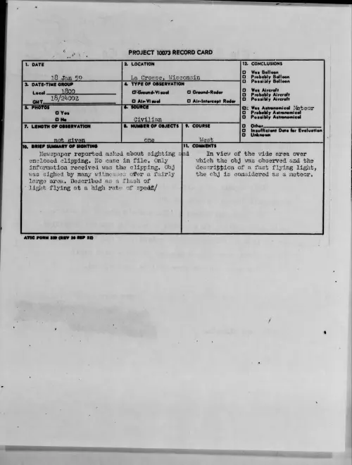 First page of 1959.01 - 9078849 - La Crosse, Wisconsin