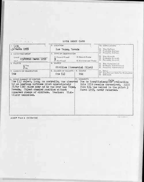 First page of 1955.03 - 6970184 - Las Vegas, Nevada