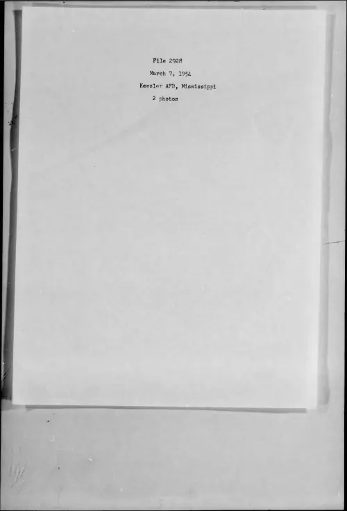 First page of 1954.03 - 7276085 - Keesler AFB, Mississippi (#2928)