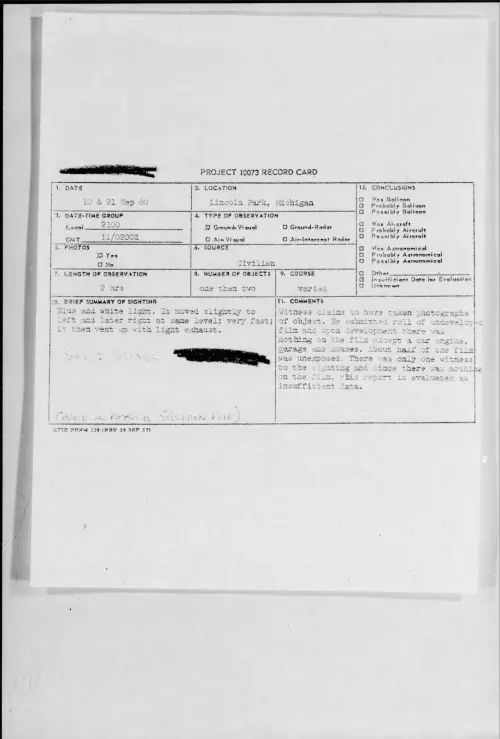First page of 1960.09 - 8227479 - Lincoln Park, Michigan