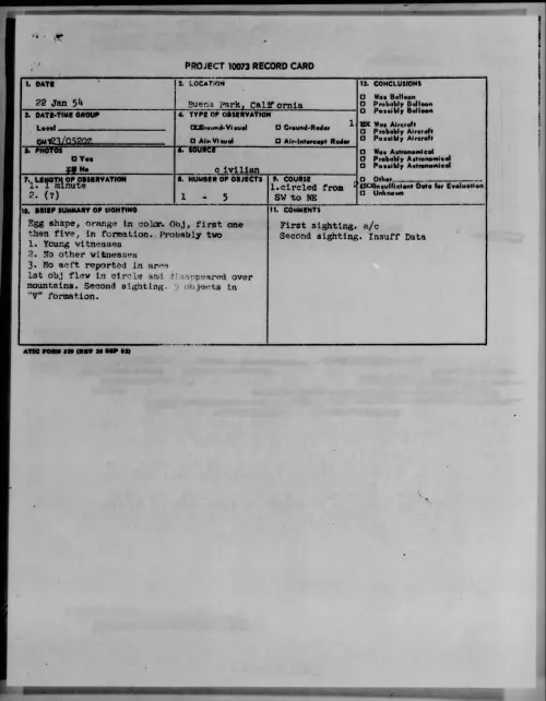 First page of 1954.01 - 6779646 - Buena Park, California
