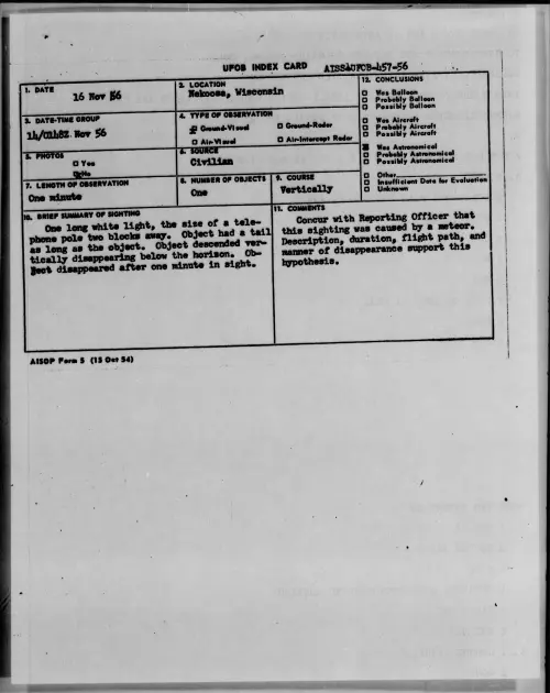 First page of 1956.11 - 7073790 - Nekoosa, Wisconsin