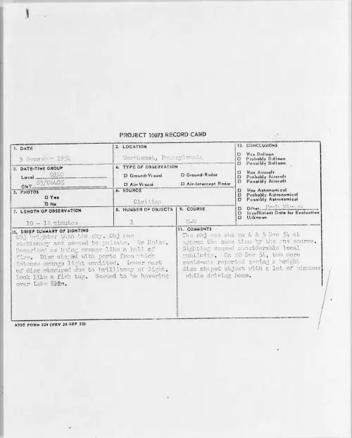 First page of 1954.12 - 6963067 - Northeast, Pennsylvania