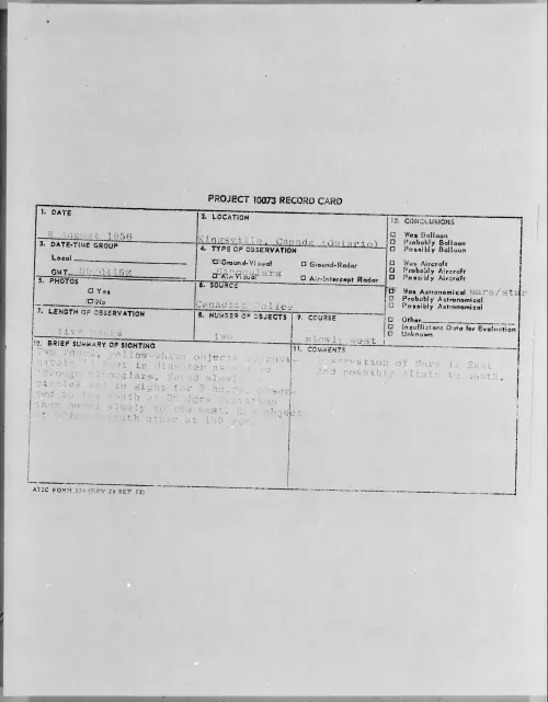 First page of 1956.08 - 6788883 - Kingsville, Canada (Ontario)