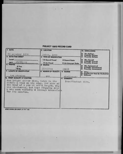 First page of 1956.10 - 7072711 - Anita, Iowa