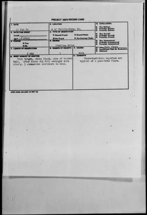First page of 1959.02 - 9079017 - W of Phillipsburg, Pa