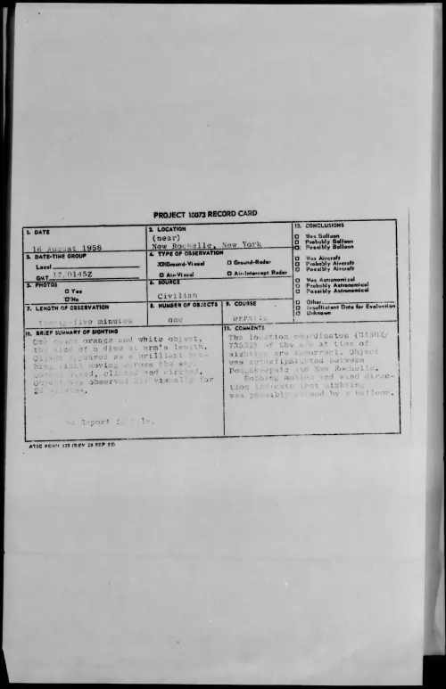 First page of 1956.08 - 7069485 - (near) New Rochelle, New York