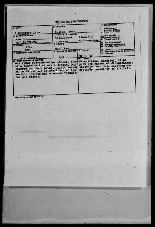 First page of 1956.11 - 7073302 - Colfax, Iowa