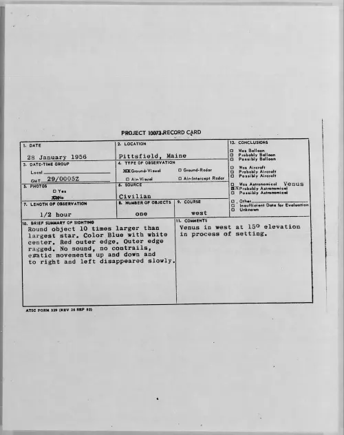 First page of 1956.01 - 7340389 - Pittsfield, Maine