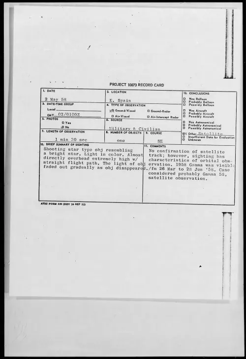 First page of 1958.05 - 6969223 - E. Spain