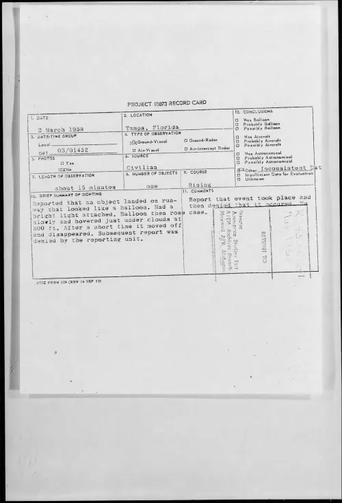 First page of 1958.03 - 6963097 - Tampa, Florida