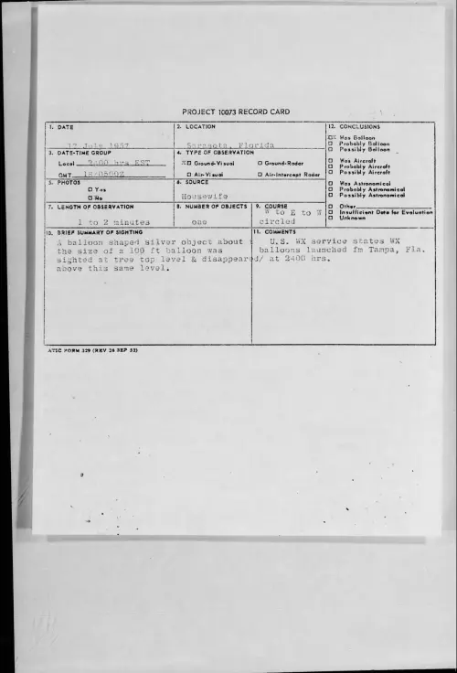 First page of 1957.07 - 6962636 - Sarasota, Florida