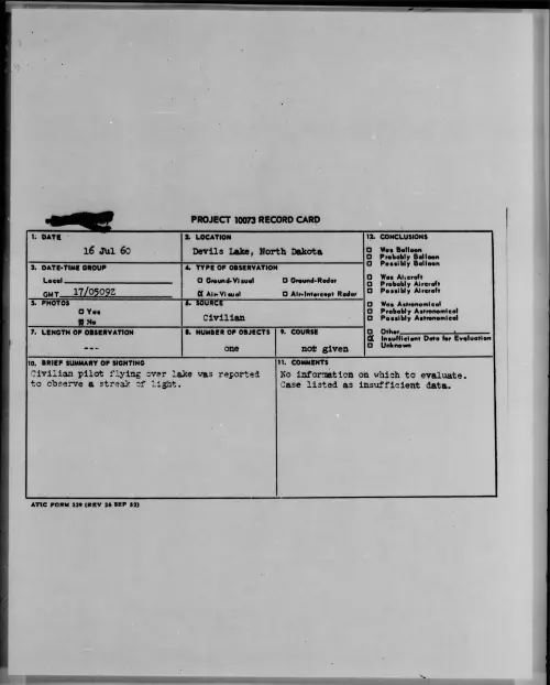 First page of 1960.07 - 7815269 - Devils Lake, North Dakota