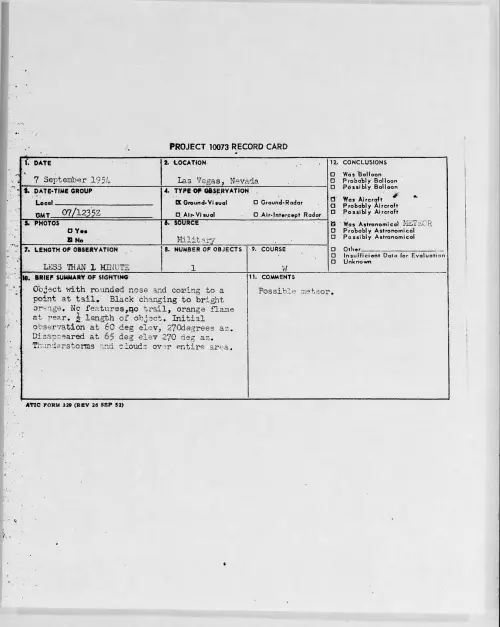First page of 1954.09 - 8726622 - Las Vegas, Nevada