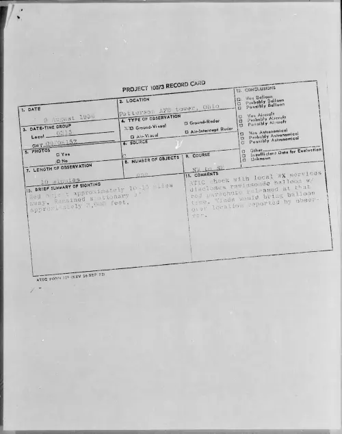 First page of 1956.08 - 6789037 - Patterson AFB tower, Ohio