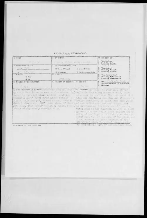 First page of 1961.07 - 8696011 - 15 mi W of Las Vegas, Nevada