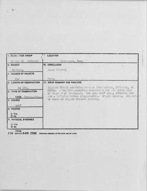 First page of 1953.01 - 9545761 - Davenport, Iowa