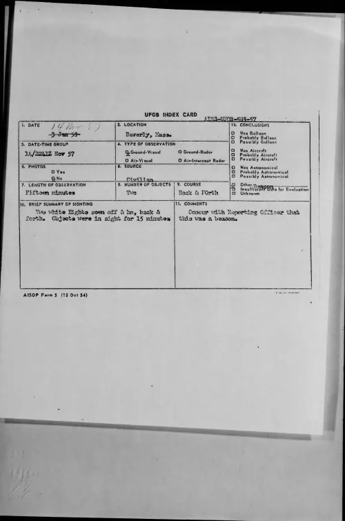 First page of 1957.11 - 6783153 - Beverly, Mass