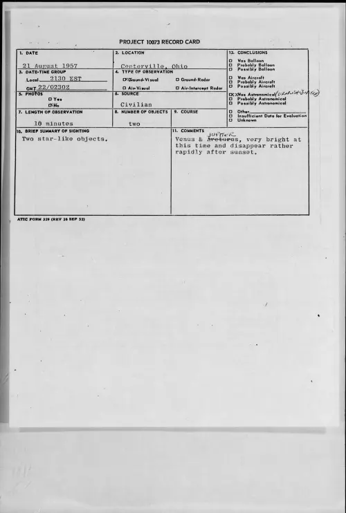 First page of 1957.08 - 6968773 - Centerville, Ohio