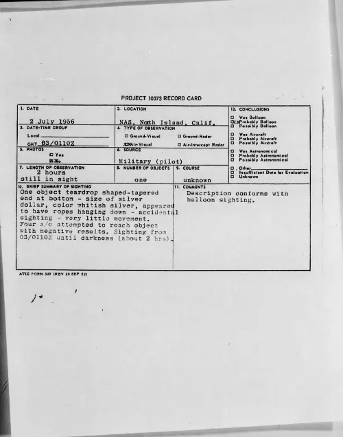 First page of 1956.07 - 6786788 - NAS, North Island, Calif