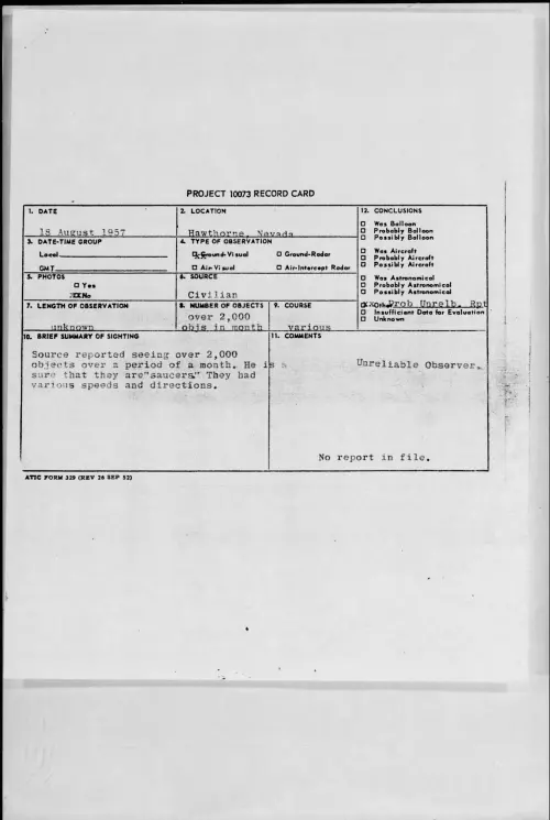 First page of 1957.08 - 6967984 - Hawthorne, Nevada