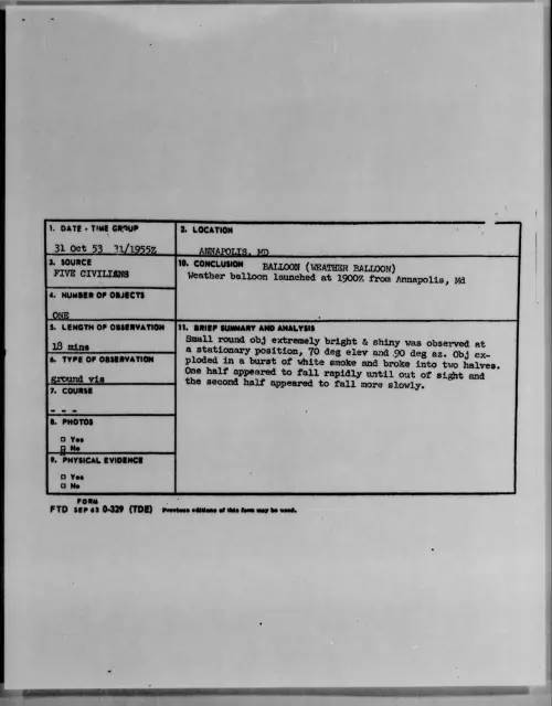 First page of 1953.10 - 6982135 - ANNAPOLIS, MD