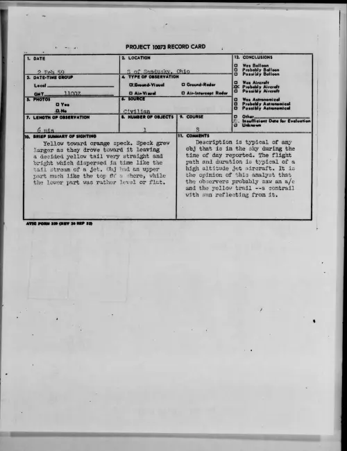 First page of 1959.02 - 9078914 - S of Sandusky, Ohio
